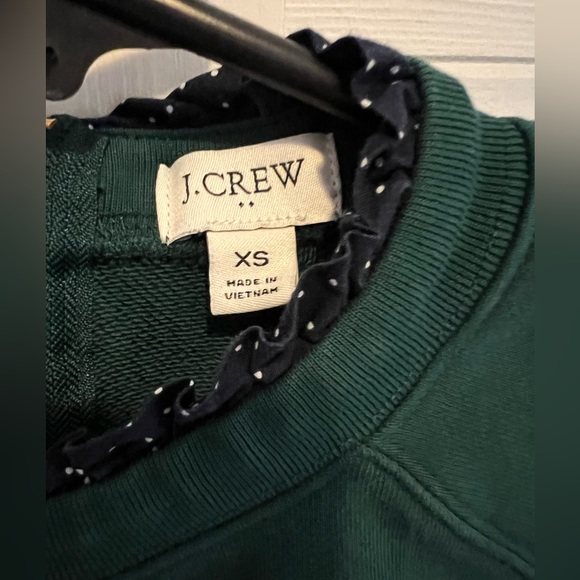J. Crew Factory Sweatshirt XS dark green - Picture 2 of 7